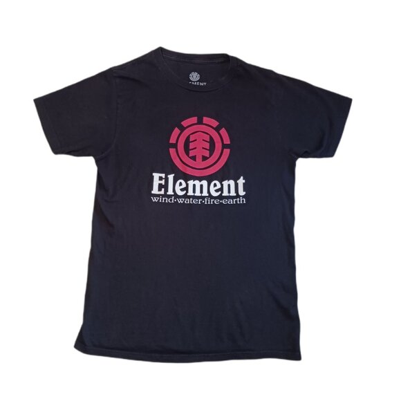 Element Mens Small T Shirt Black Regular Fit Graphic Short Sleeve Skateboard - Picture 2 of 6